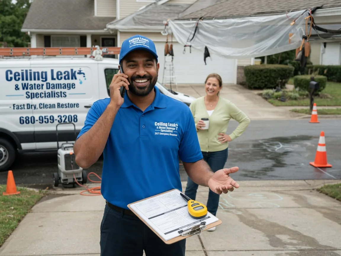 Ceiling Leak Cleanup Nova, OH FAQs